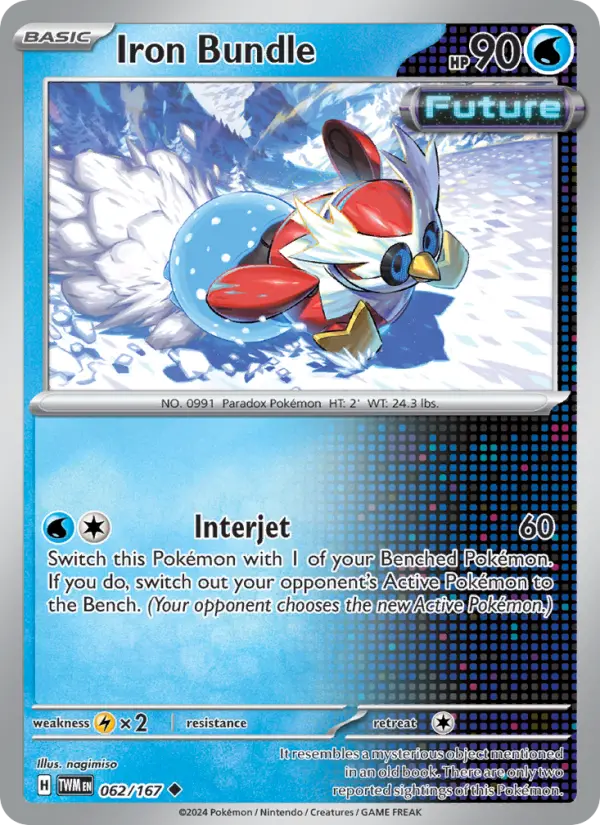 Iron Bundle Uncommon Pokemon card #062 from Twilight Masquerade