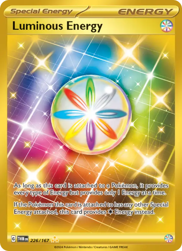 Luminous Energy Hyper rare Pokemon card #226 from Twilight Masquerade