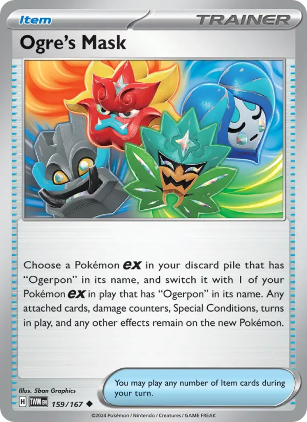 Ogre's Mask Uncommon Pokemon card #159 from Twilight Masquerade