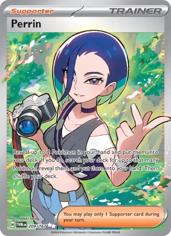 Perrin Ultra Rare Pokemon card #209 from Twilight Masquerade