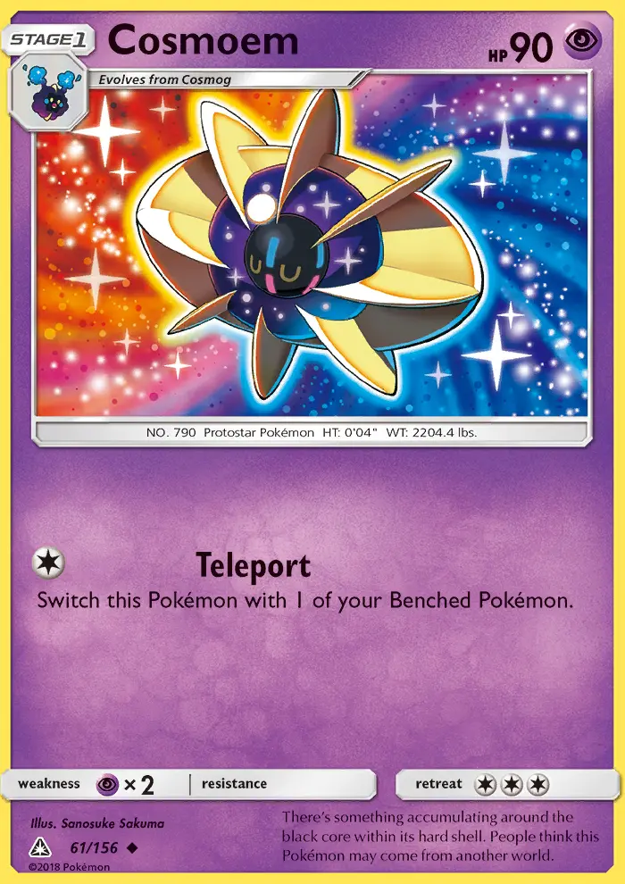 Cosmoem Uncommon Pokemon card #61 from Ultra Prism