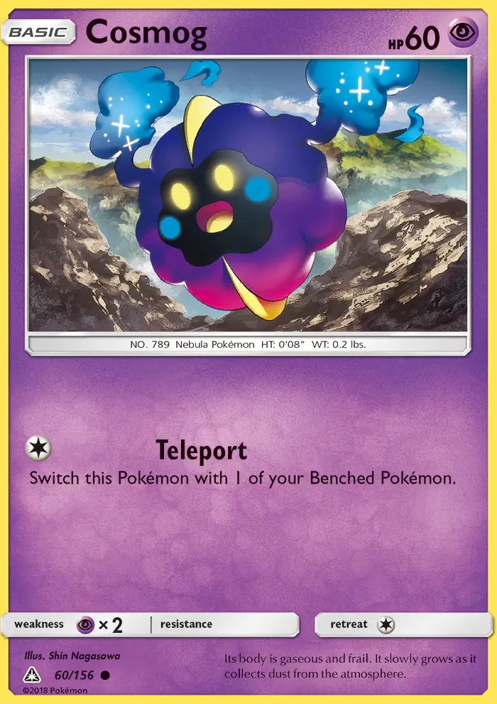 Cosmog Common Pokemon card #60 from Ultra Prism