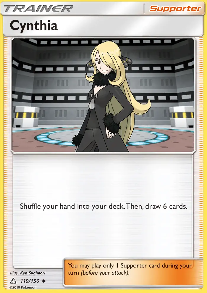 Cynthia Uncommon Pokemon card #119 from Ultra Prism