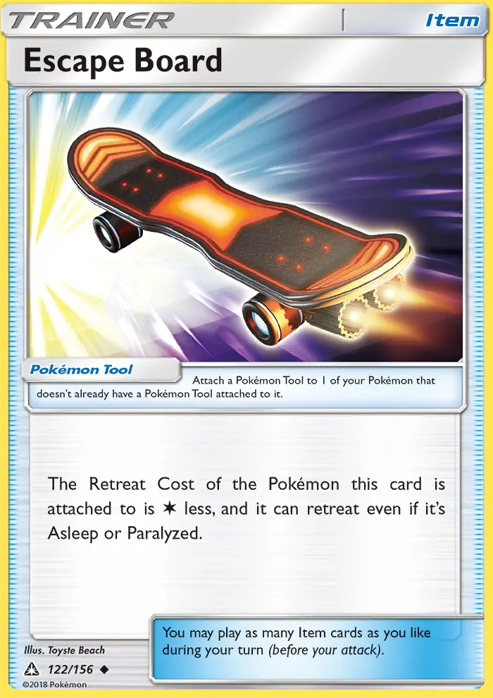 Escape Board Uncommon Pokemon card #122 from Ultra Prism