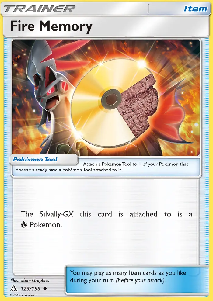 Fire Memory Uncommon Pokemon card #123 from Ultra Prism