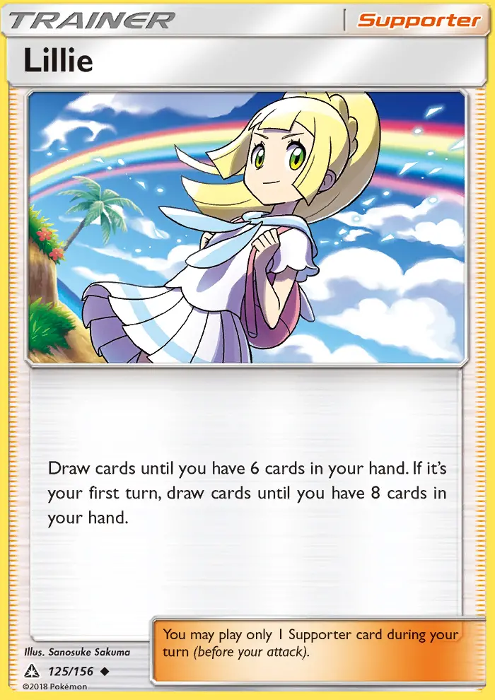 Lillie Uncommon Pokemon card #125 from Ultra Prism