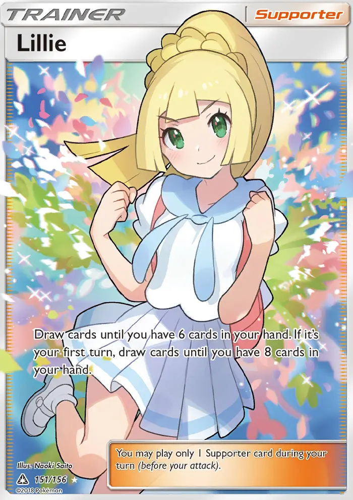 Lillie Ultra Rare Pokemon card #151 from Ultra Prism