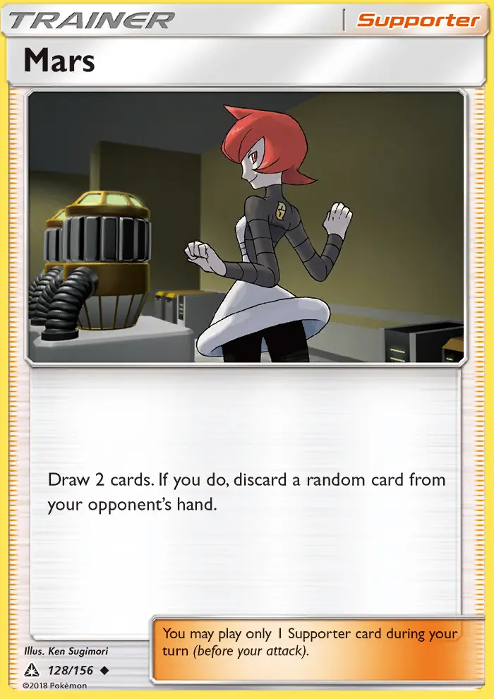 Mars Uncommon Pokemon card #128 from Ultra Prism