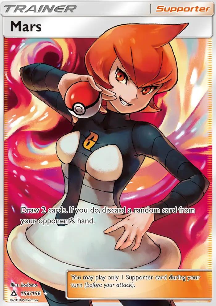 Mars Ultra Rare Pokemon card #154 from Ultra Prism