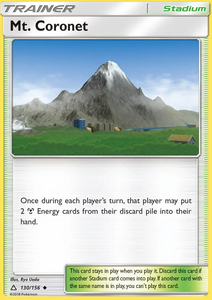 Mt. Coronet Uncommon Pokemon card #130 from Ultra Prism