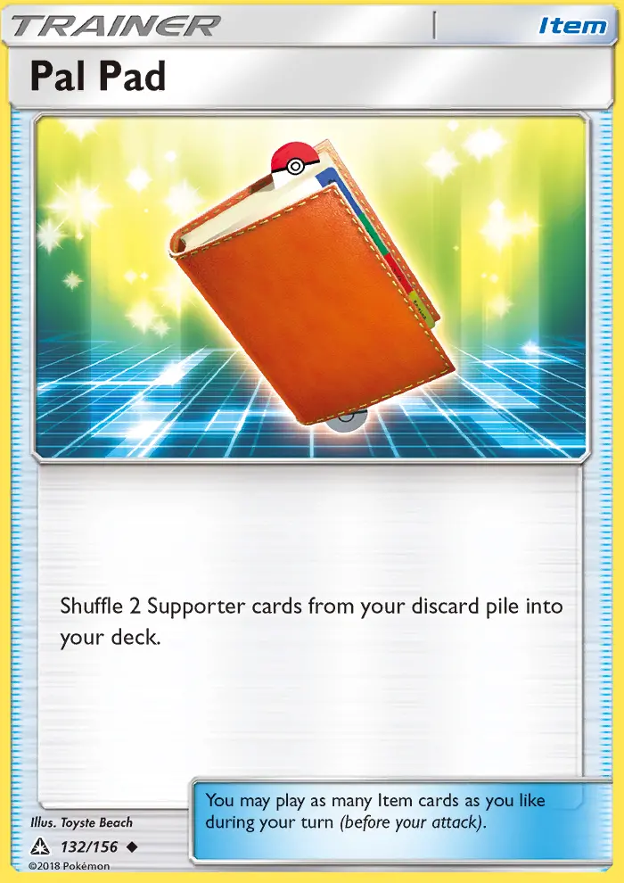 Pal Pad Uncommon Pokemon card #132 from Ultra Prism