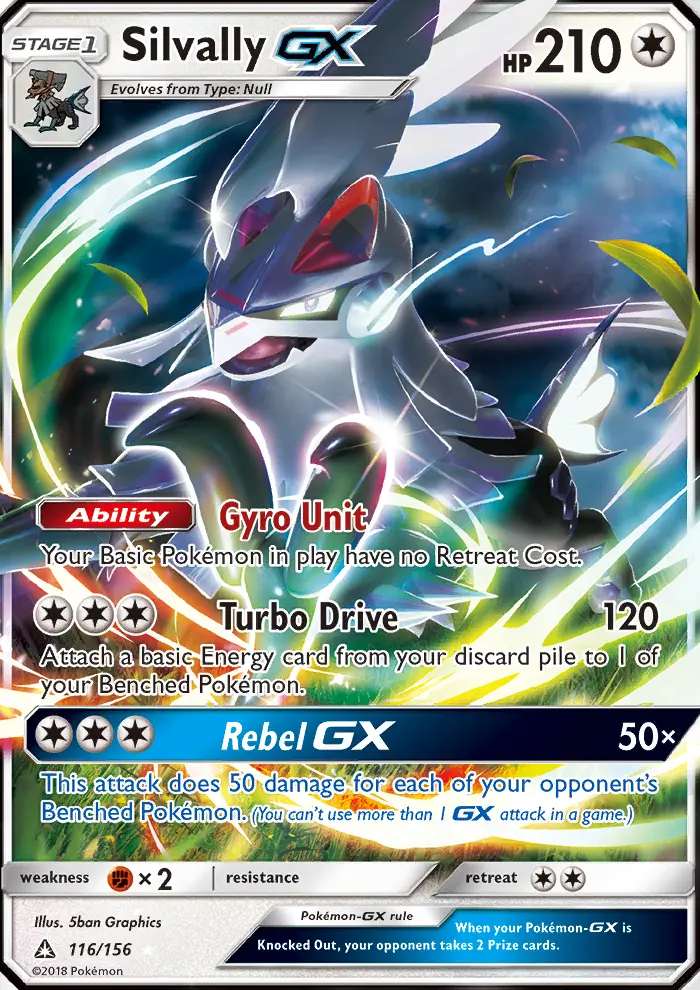 Silvally GX Ultra Rare Pokemon card #116 from Ultra Prism
