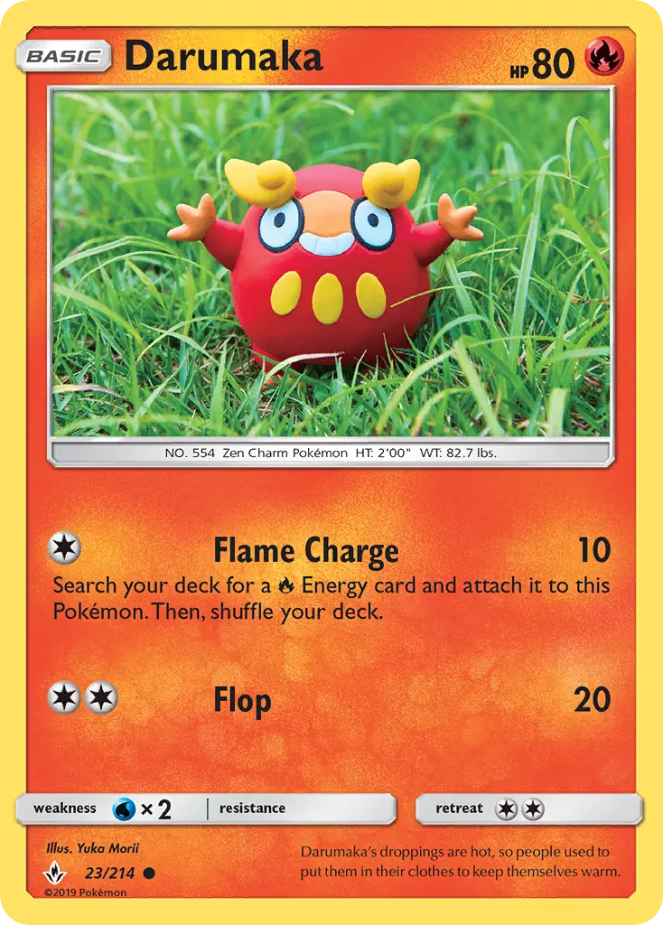Darumaka Common Pokemon card #23 from Unbroken Bonds
