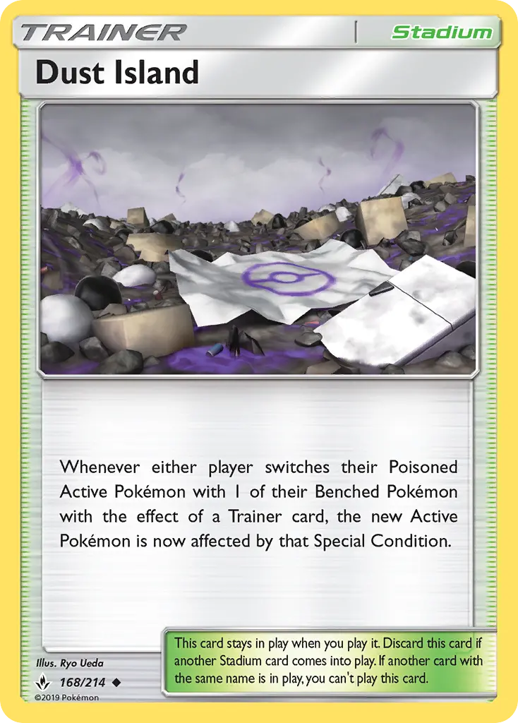 Dust Island Uncommon Pokemon card #168 from Unbroken Bonds