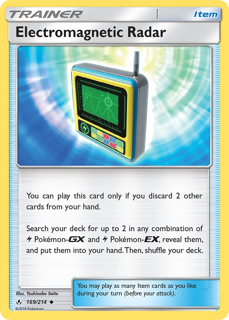 Electromagnetic Radar Uncommon Pokemon card #169 from Unbroken Bonds