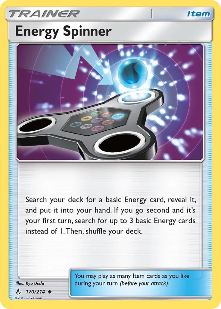 Energy Spinner Uncommon Pokemon card #170 from Unbroken Bonds