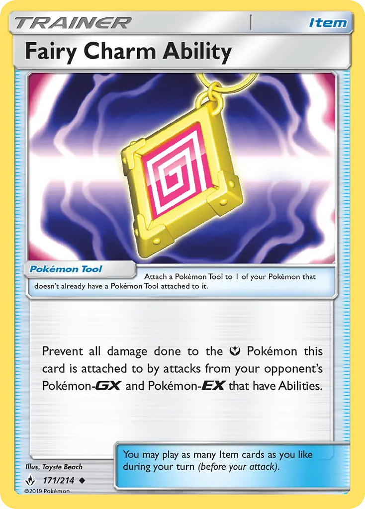 Fairy Charm Ability Uncommon Pokemon card #171 from Unbroken Bonds