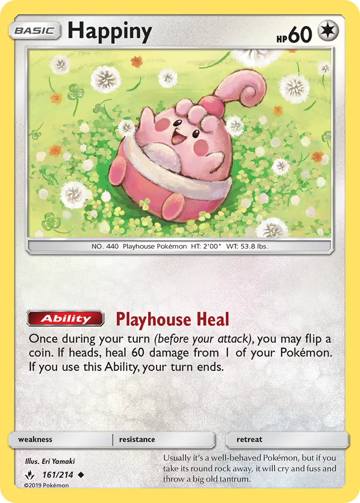 Happiny Pokemon card artwork
