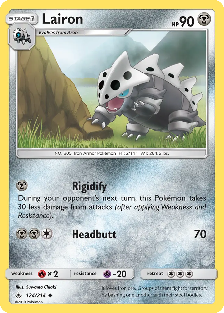 Lairon Uncommon Pokemon card #124 from Unbroken Bonds