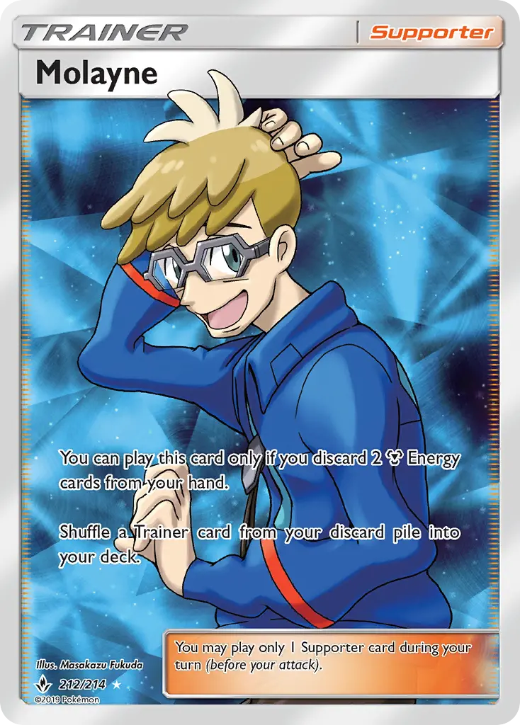 Molayne Ultra Rare Pokemon card #212 from Unbroken Bonds