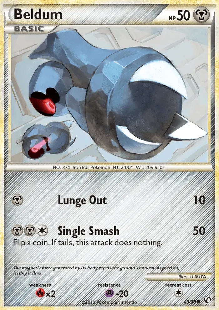 Beldum Common Pokemon card #43 from Undaunted