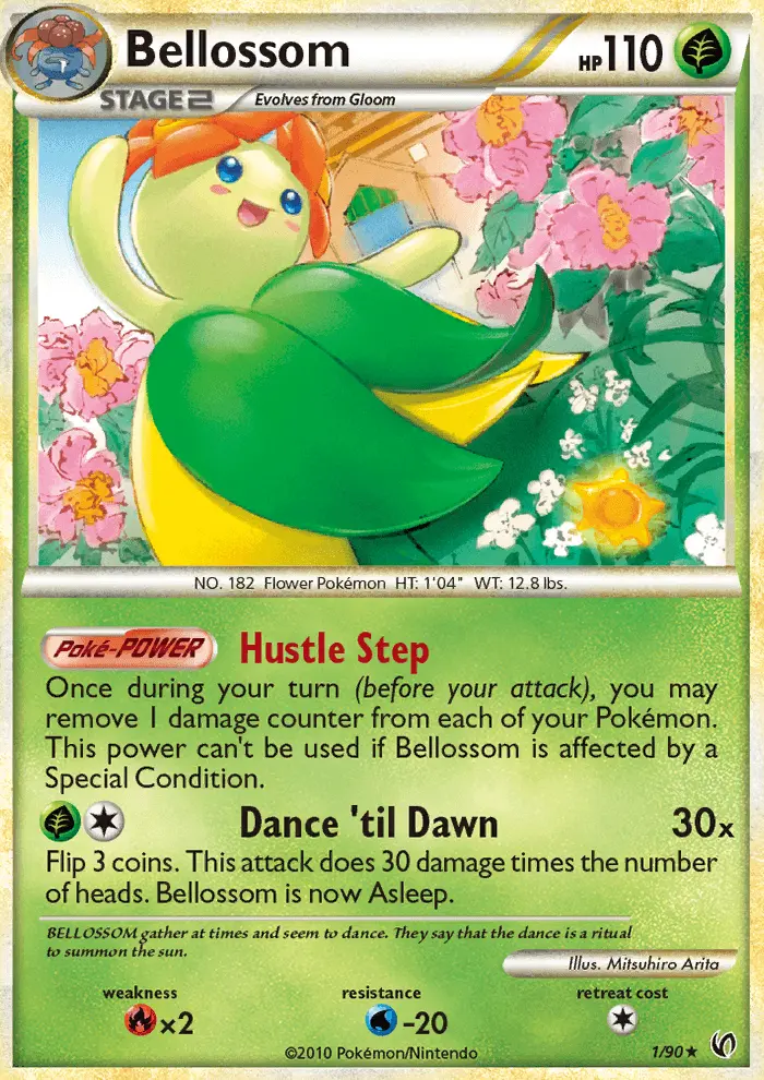 Bellossom Rare Holo Pokemon card #1 from Undaunted