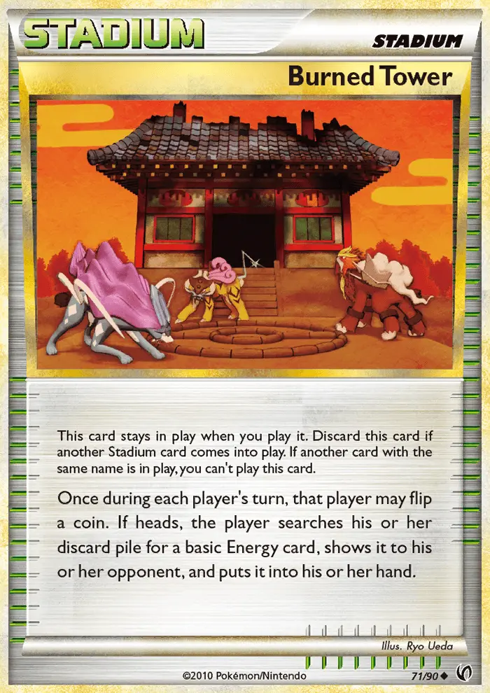 Burned Tower Uncommon Pokemon card #71 from Undaunted