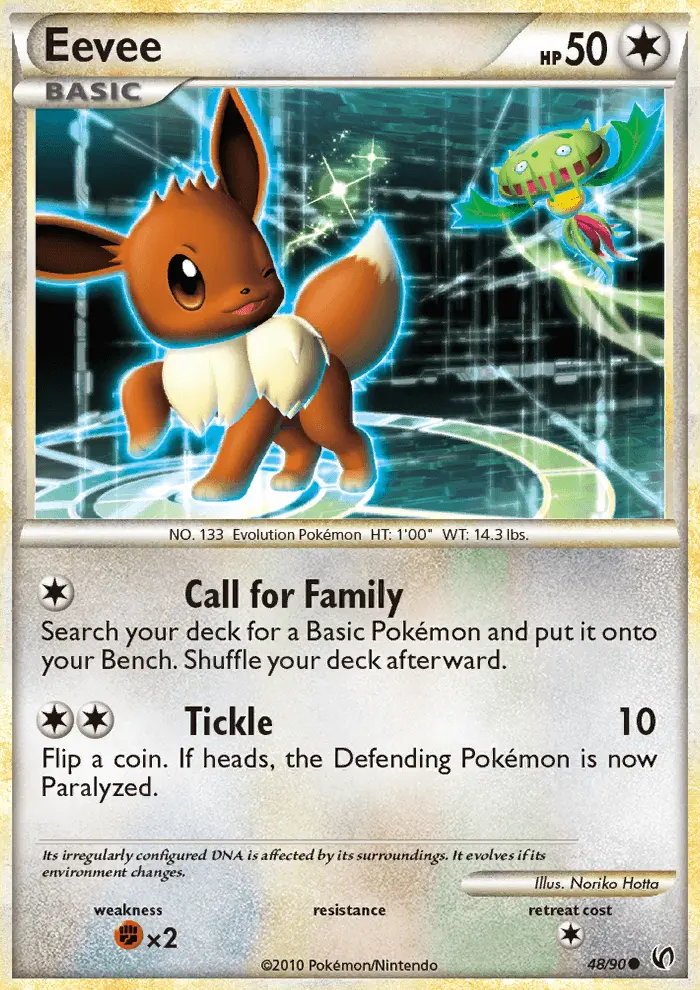 Eevee Common Pokemon card #48 from Undaunted