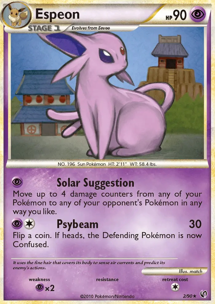 Espeon Rare Holo Pokemon card #2 from Undaunted