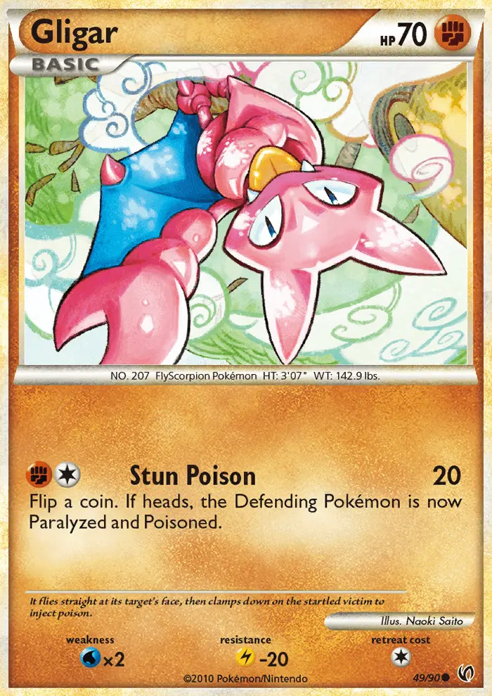 Gligar Common Pokemon card #49 from Undaunted