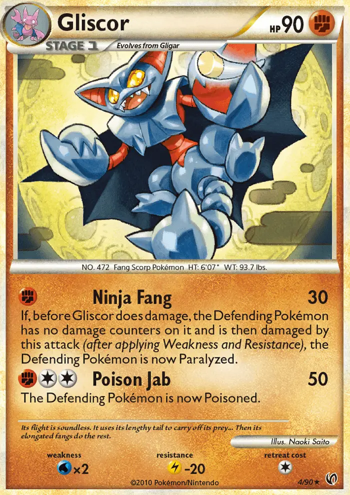Gliscor Rare Holo Pokemon card #4 from Undaunted
