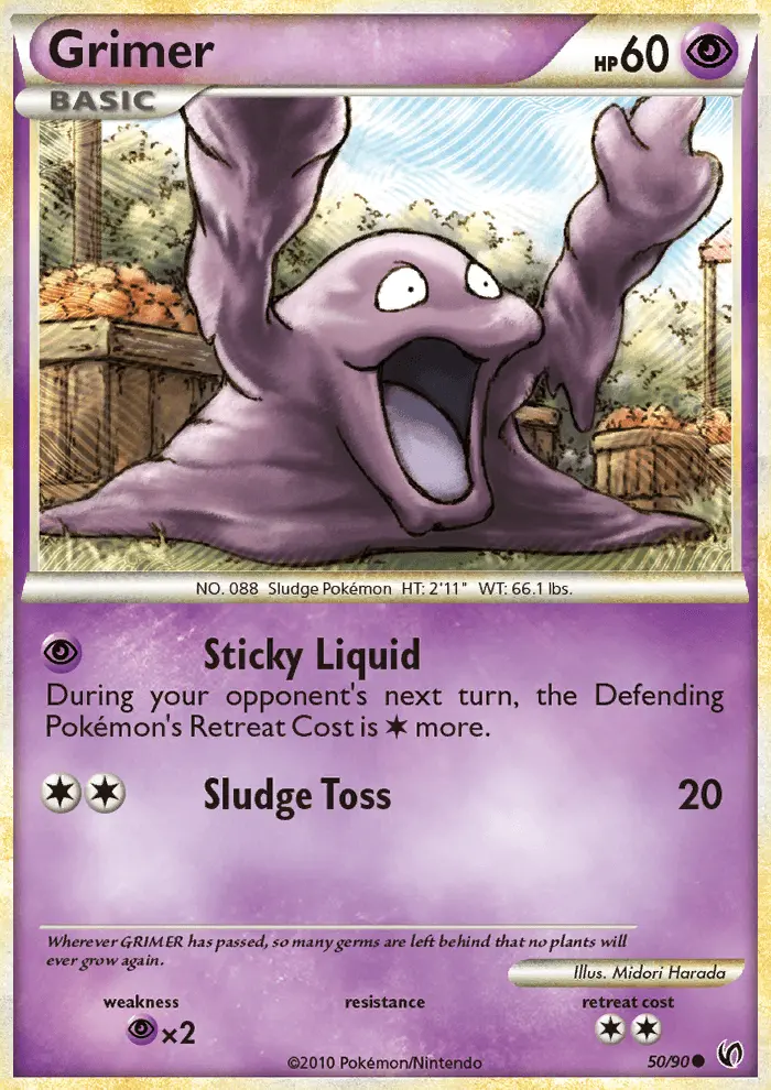 Grimer Common Pokemon card #50 from Undaunted