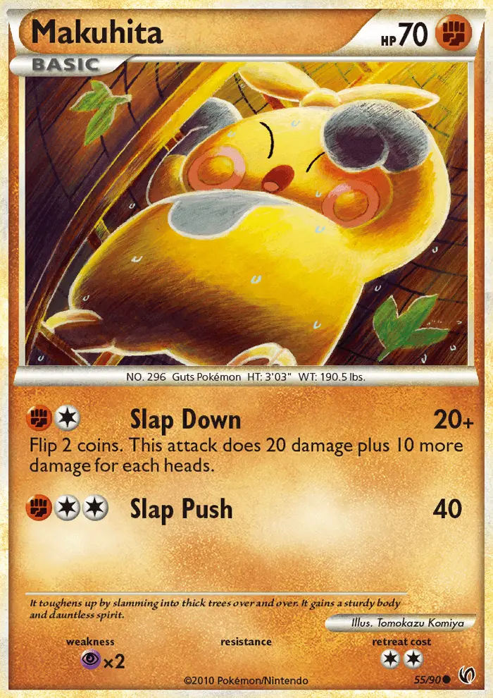 Makuhita Common Pokemon card #55 from Undaunted