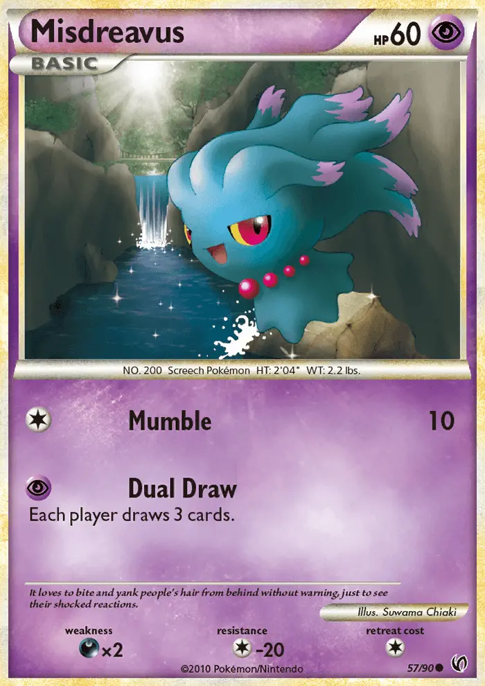 Misdreavus Common Pokemon card #57 from Undaunted