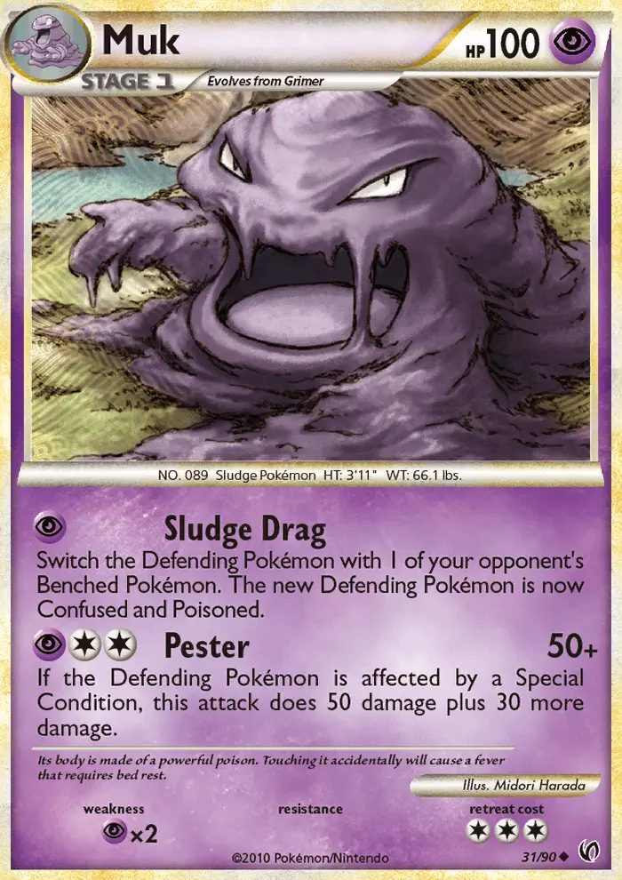 Muk Uncommon Pokemon card #31 from Undaunted