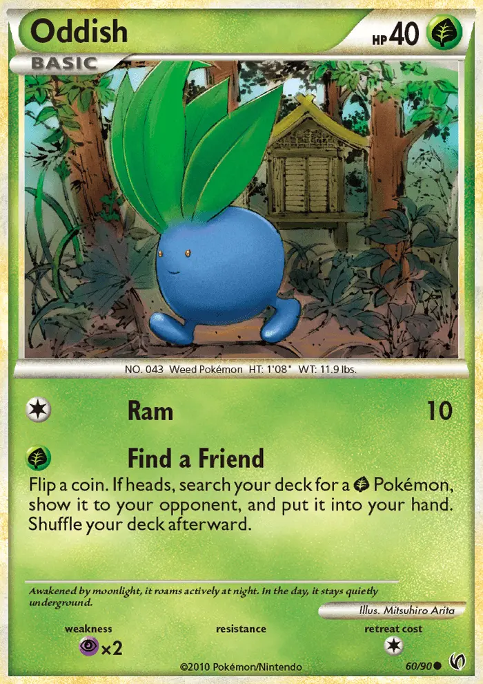 Oddish Common Pokemon card #60 from Undaunted