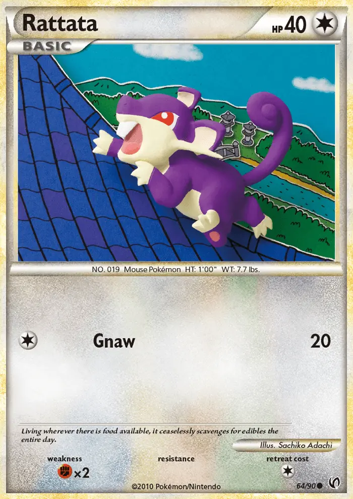 Rattata Common Pokemon card #64 from Undaunted
