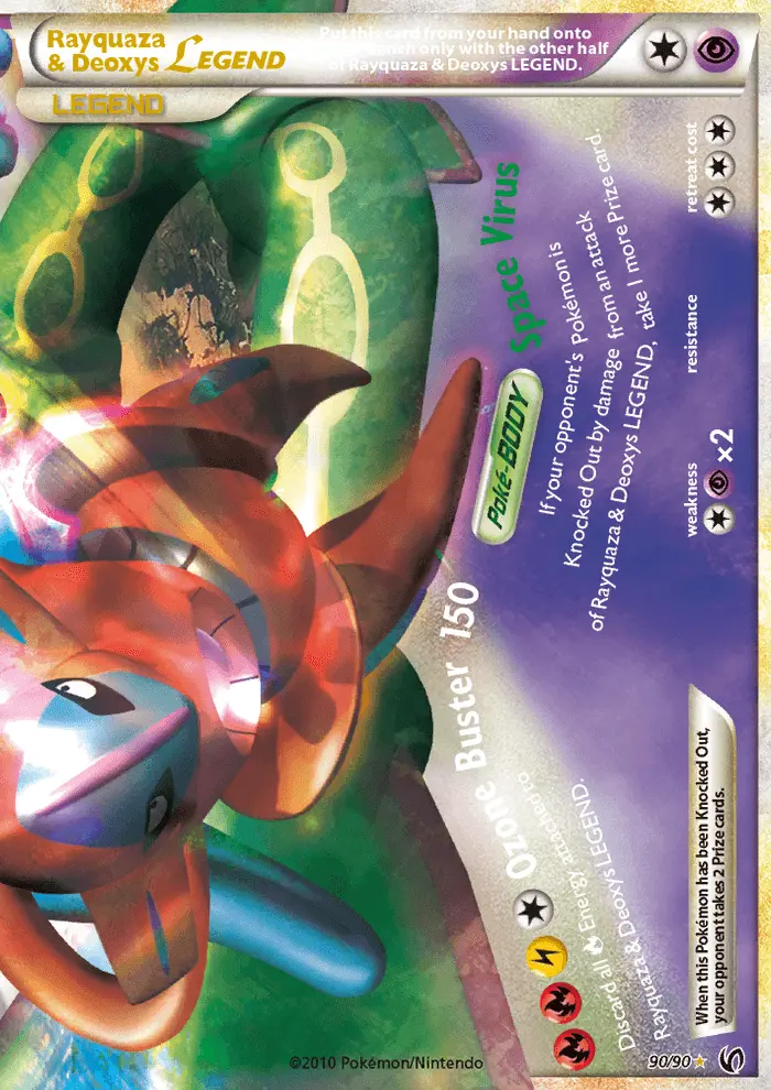 Rayquaza & Deoxys LEGEND LEGEND Pokemon card #90 from Undaunted