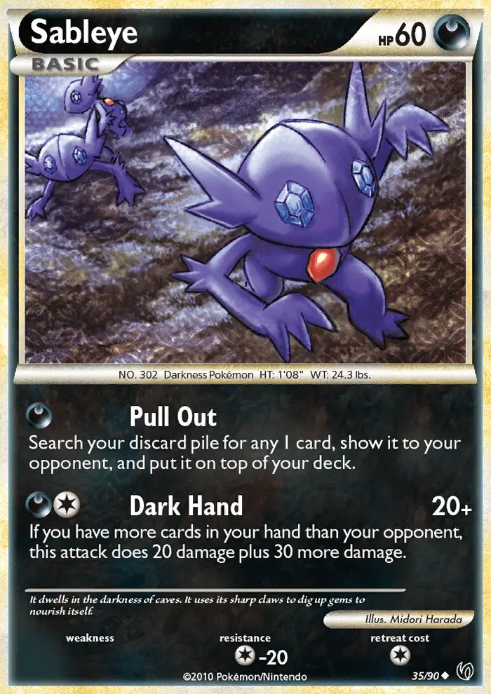 Sableye Uncommon Pokemon card #35 from Undaunted