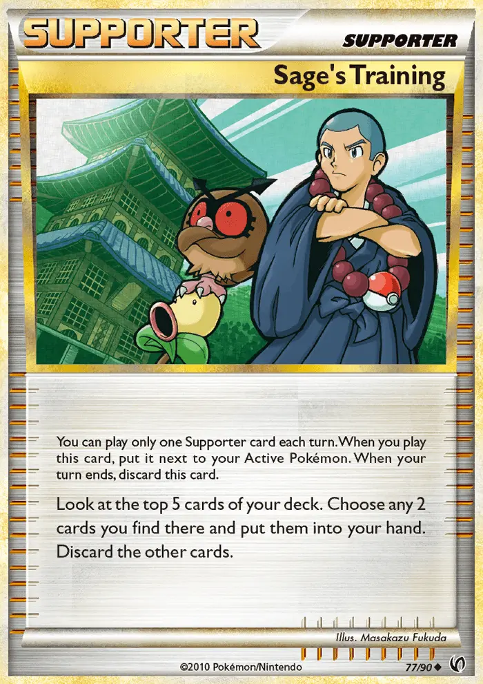 Sage’s Training Uncommon Pokemon card #77 from Undaunted