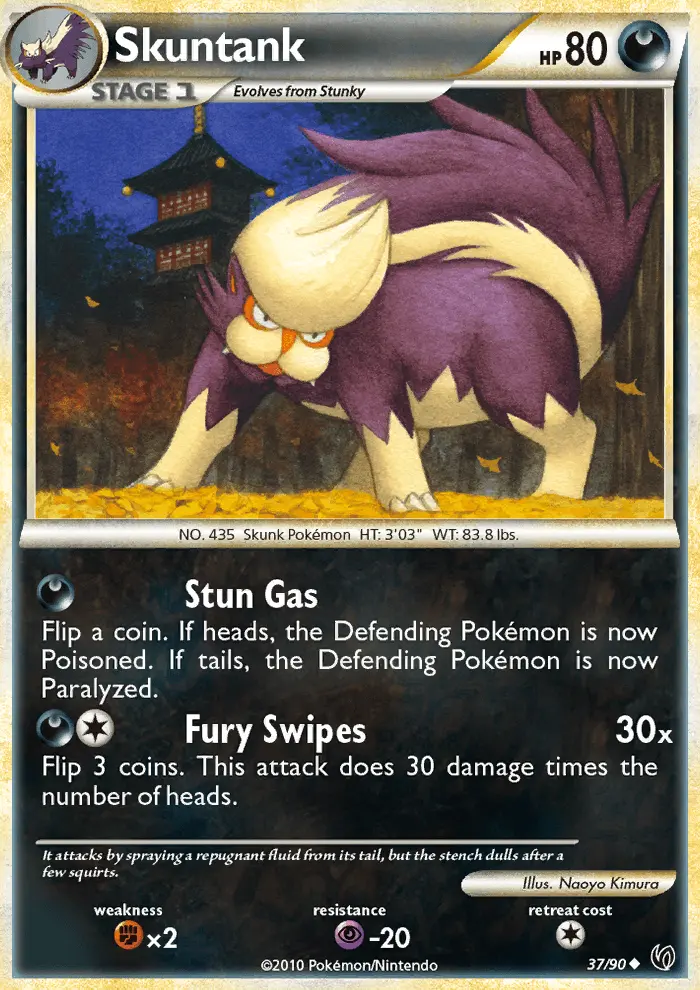 Skuntank Uncommon Pokemon card #37 from Undaunted