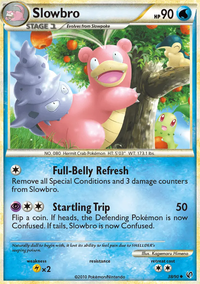 Slowbro Uncommon Pokemon card #38 from Undaunted