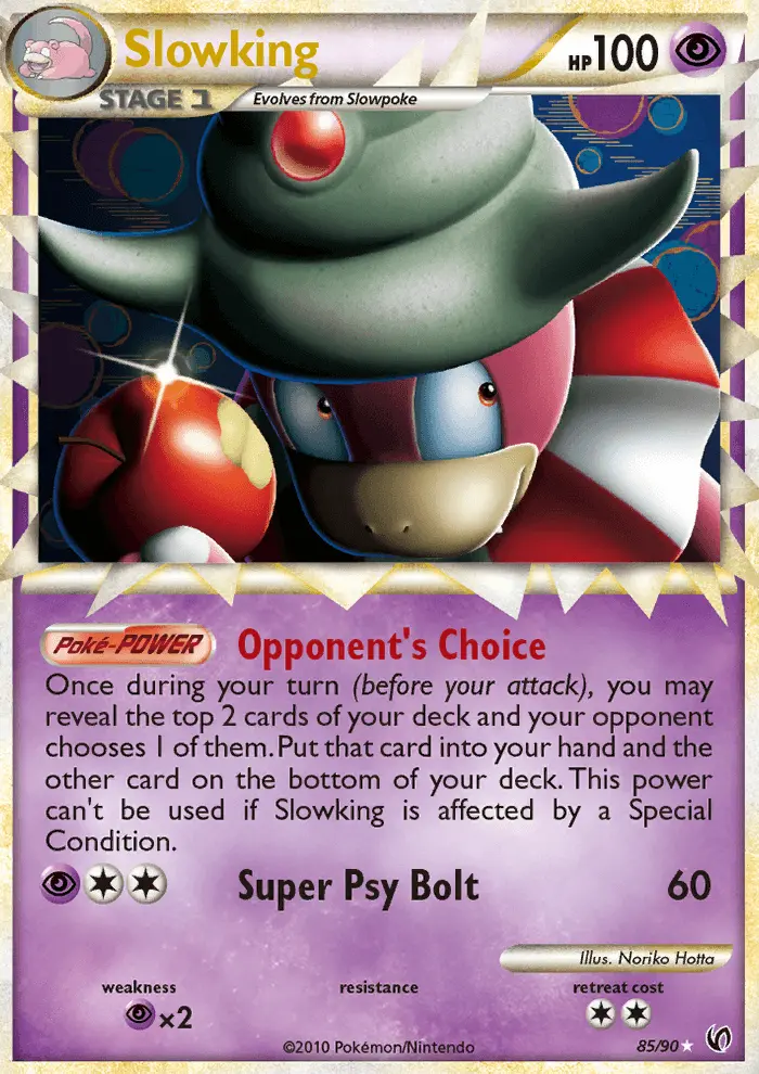 Slowking Rare PRIME Pokemon card #85 from Undaunted