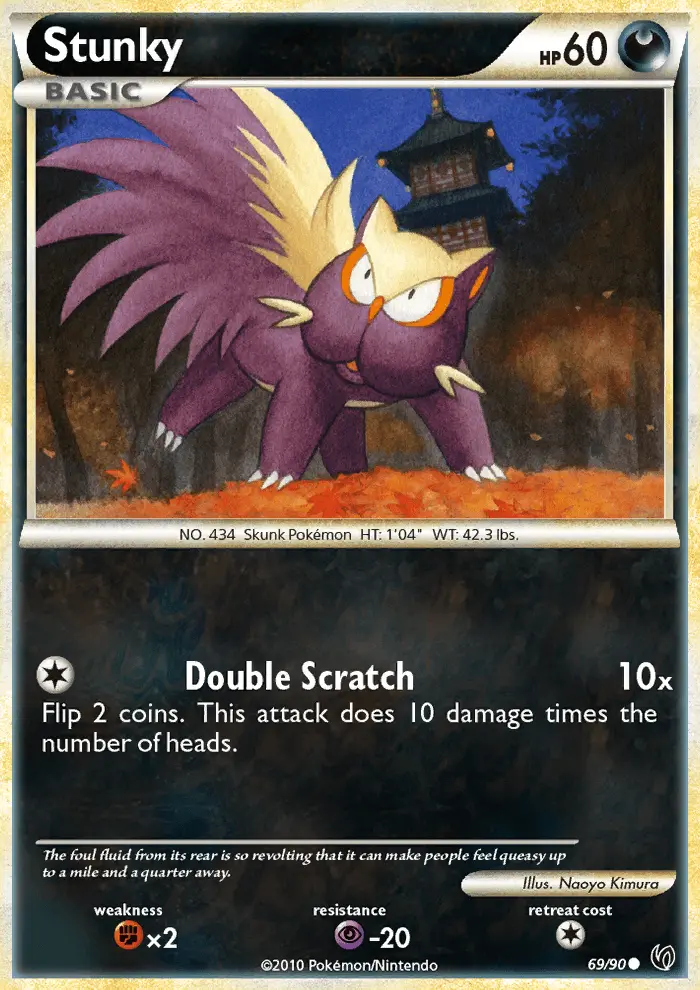 Stunky Common Pokemon card #69 from Undaunted