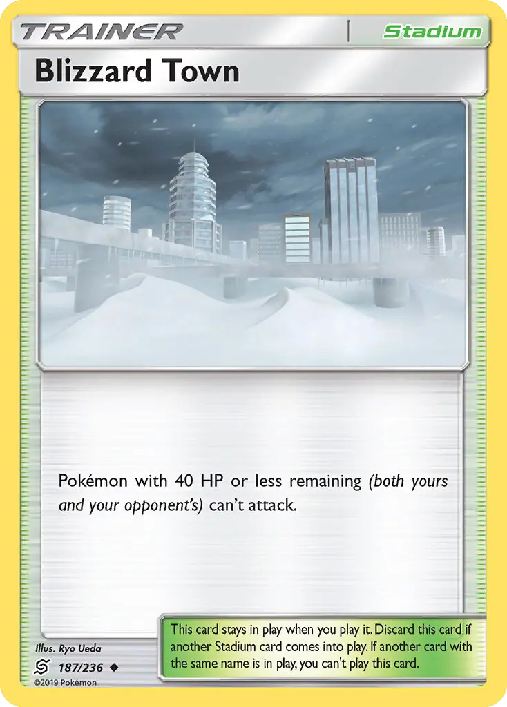 Blizzard Town Uncommon Pokemon card #187 from Unified Minds