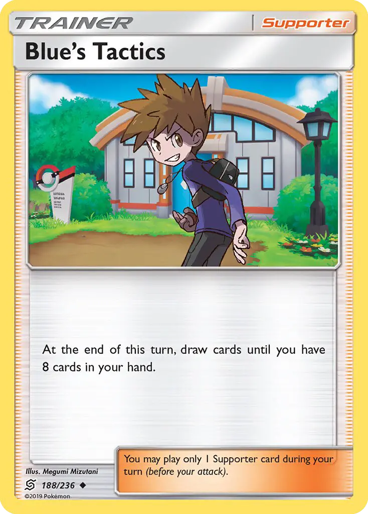 Blue’s Tactics Uncommon Pokemon card #188 from Unified Minds
