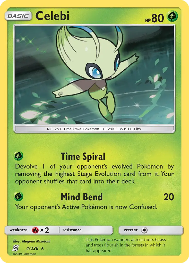 Celebi Rare Pokemon card #4 from Unified Minds