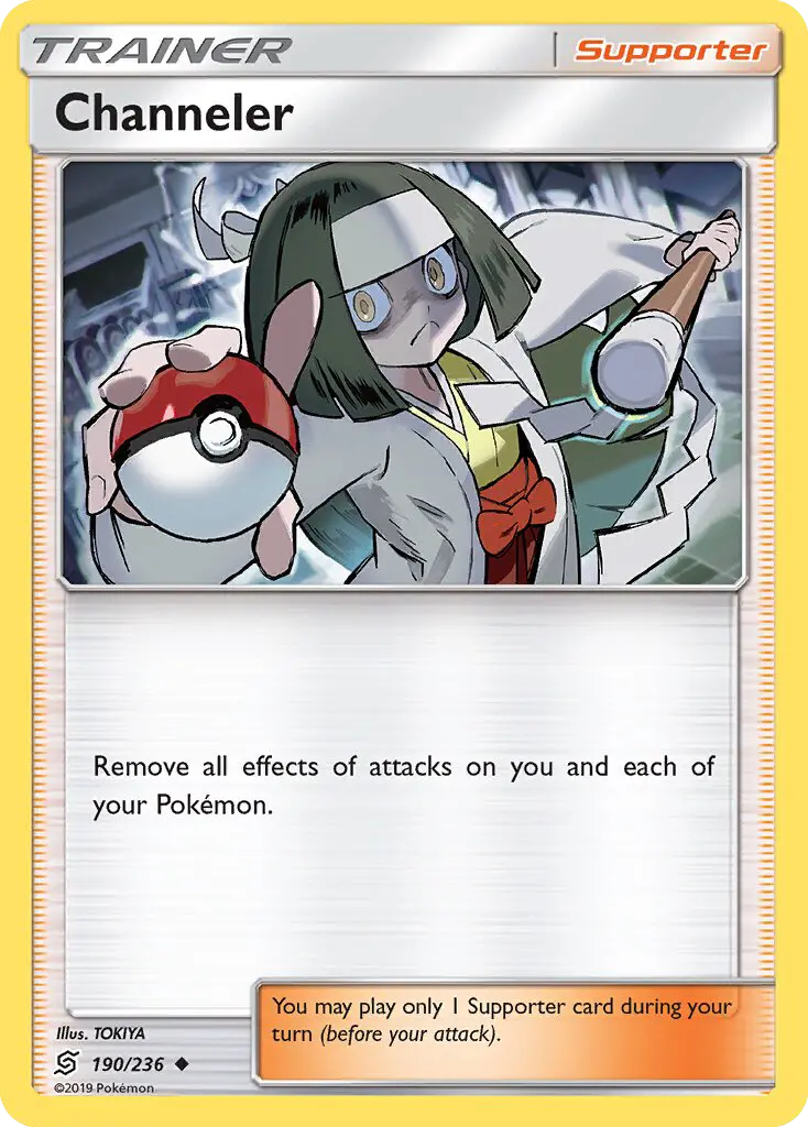 Channeler Uncommon Pokemon card #190 from Unified Minds