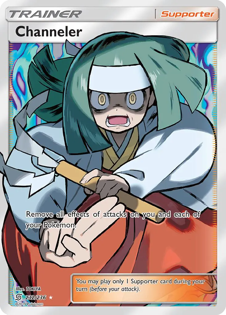 Channeler Ultra Rare Pokemon card #232 from Unified Minds