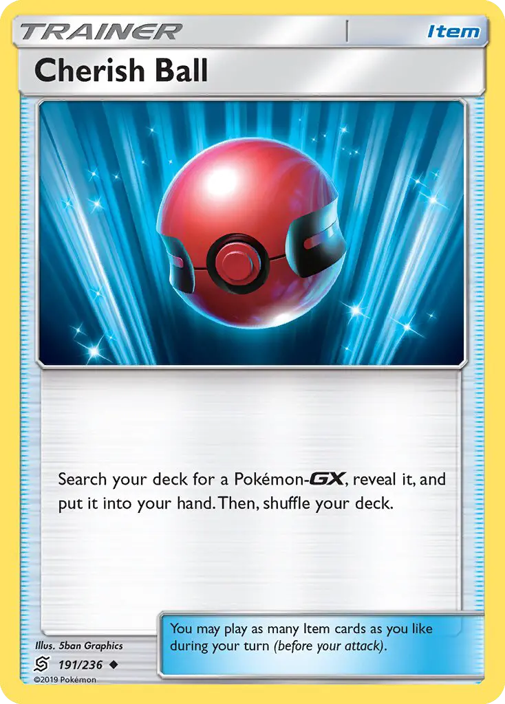 Cherish Ball Uncommon Pokemon card #191 from Unified Minds